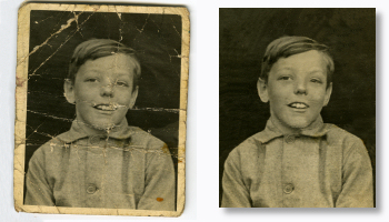 Photo: Old and damaged photos restoration