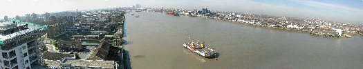 Panoramic photo - Woolwich River Thames view