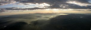 Panoramic photo - Above the clouds
