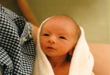 portrait - Baby 1 two hours old
